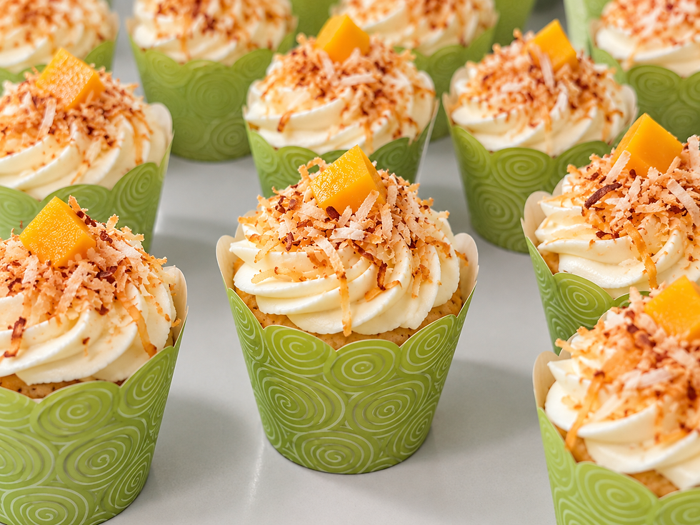 Coconut Mango Cupcake