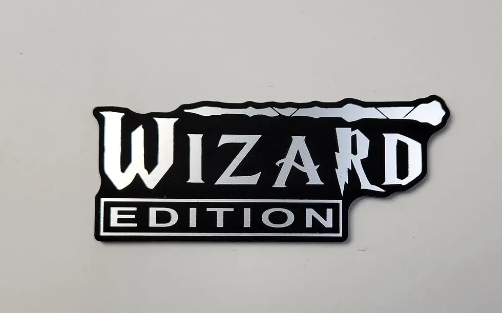 WIZARD POWERED Car Badge
