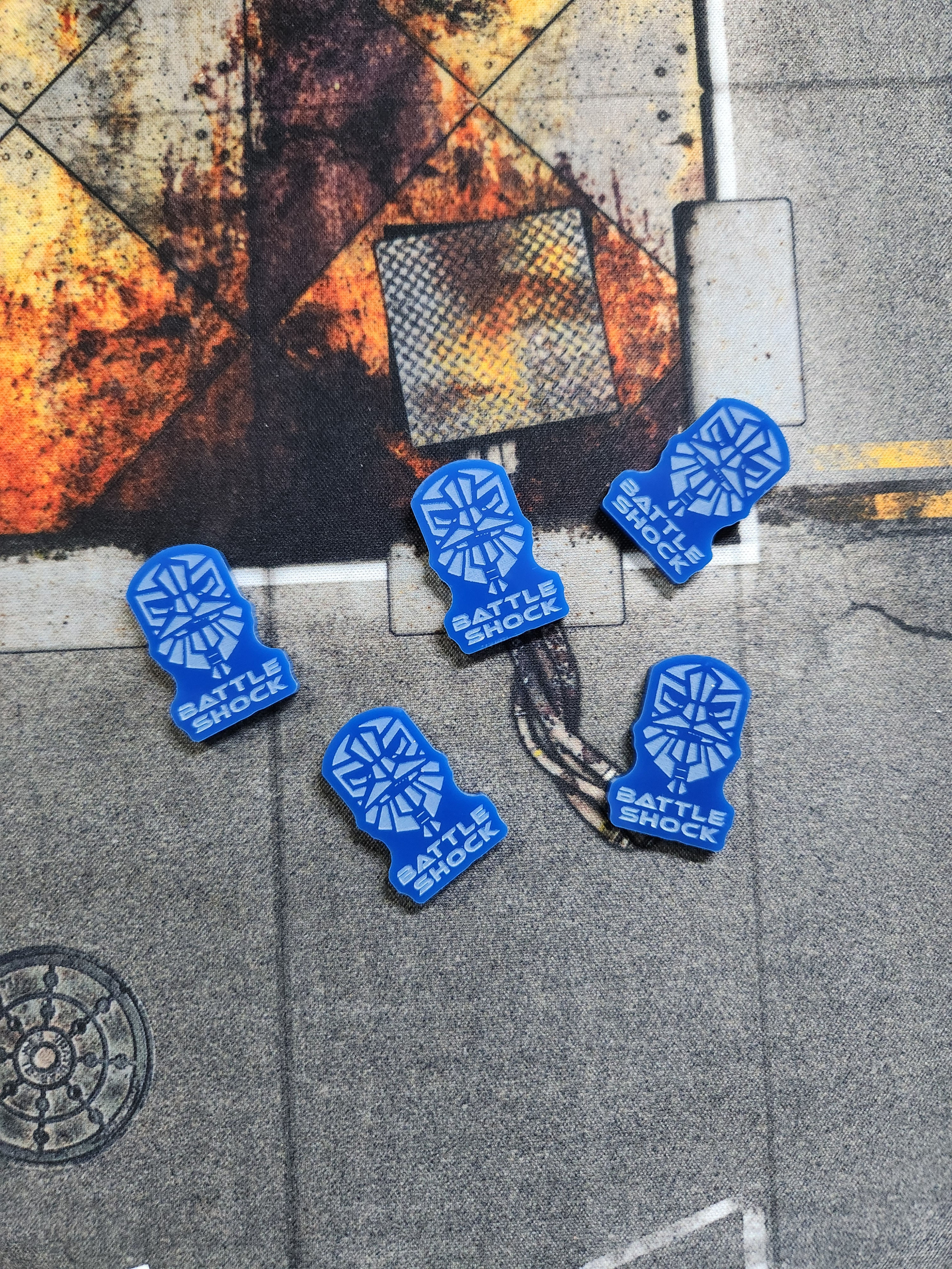 Space Dwarves Battleshock Tokens used for Warhammer40K