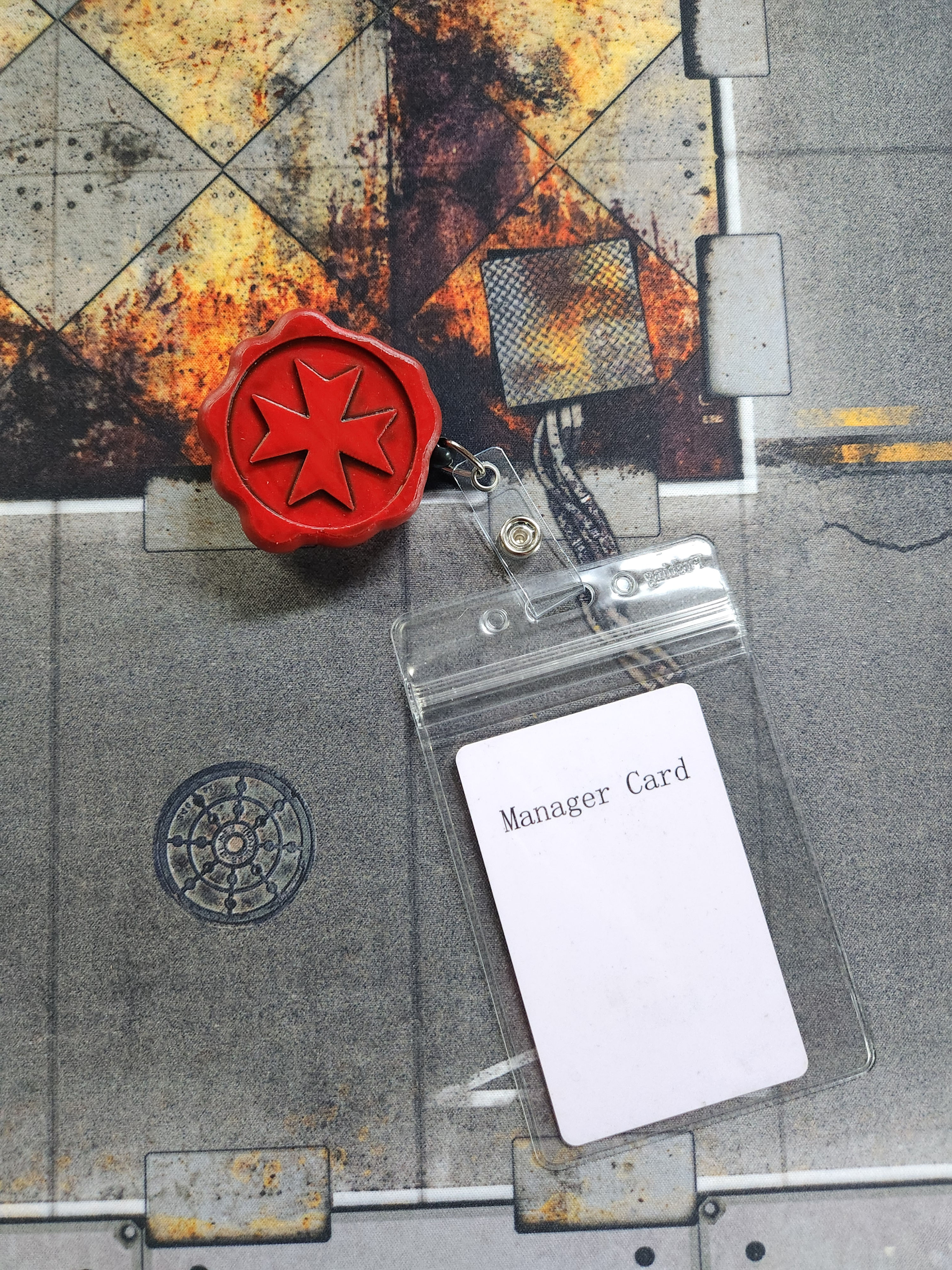 Templars Seal of Purification Retractable Badge Holder