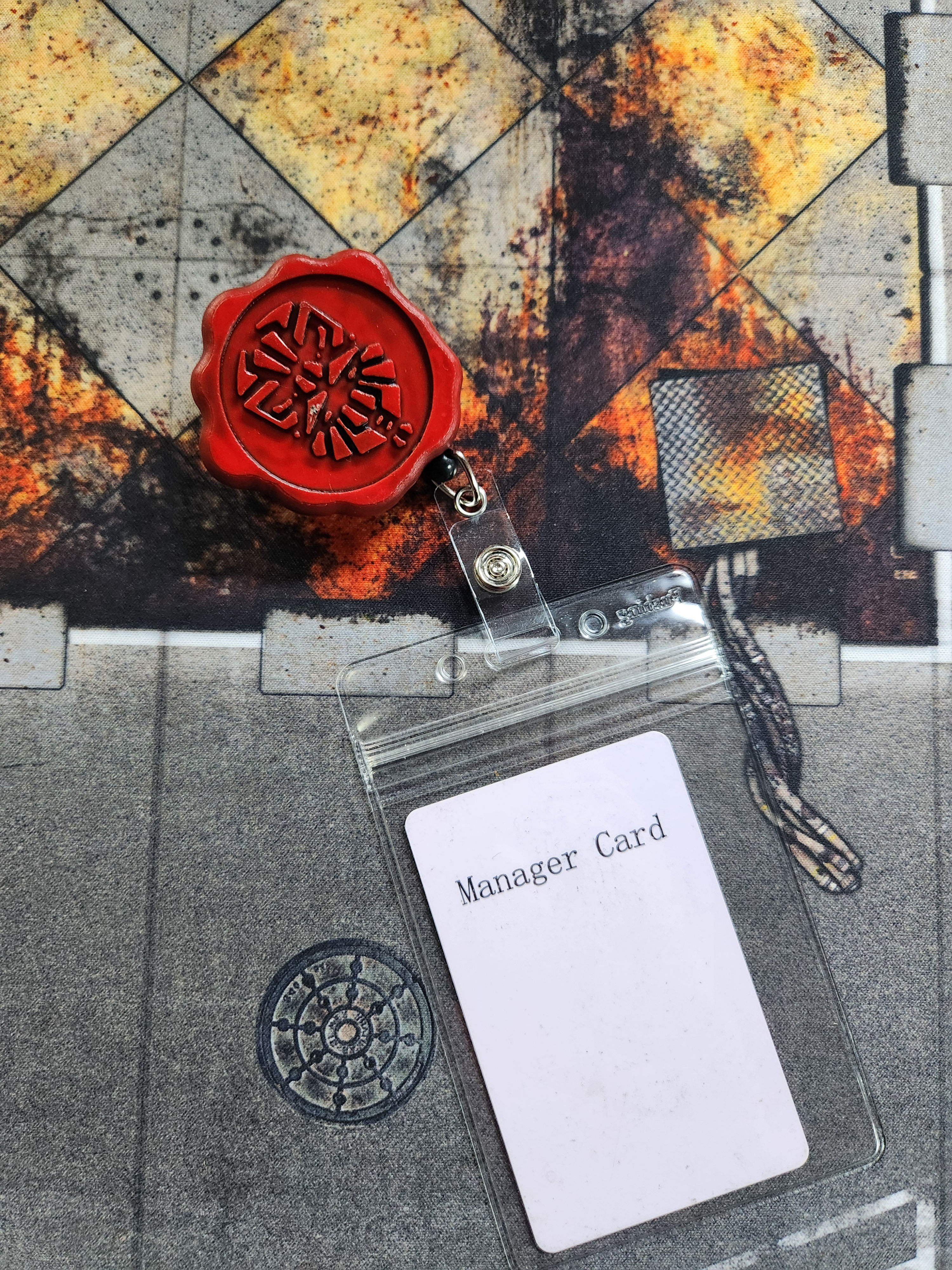 Space Dwarves Seal of Purification Retractable Badge Holder