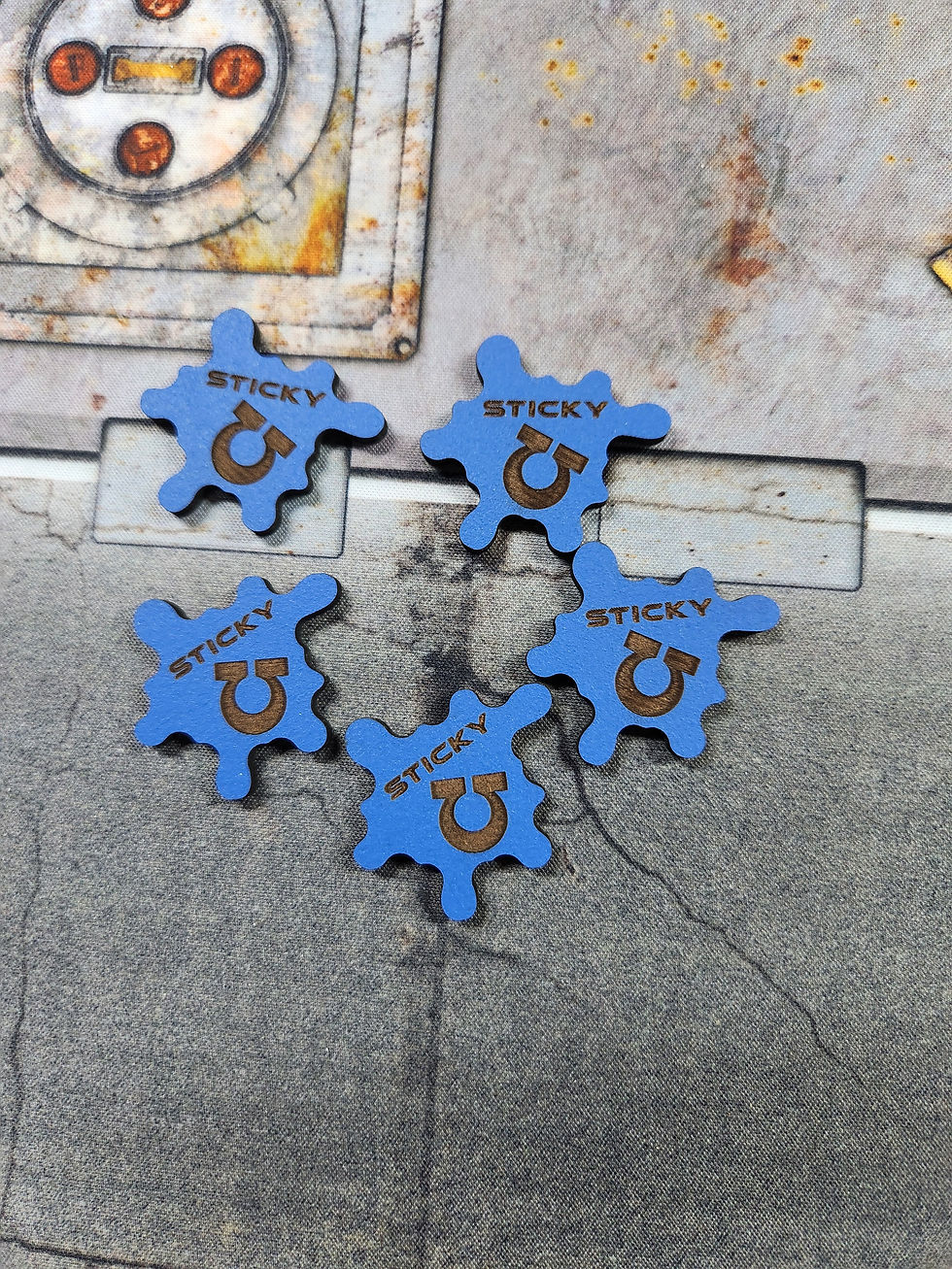Omega Warriors Sticky Objective Tokens for Sci-Fi and Fantasy Games