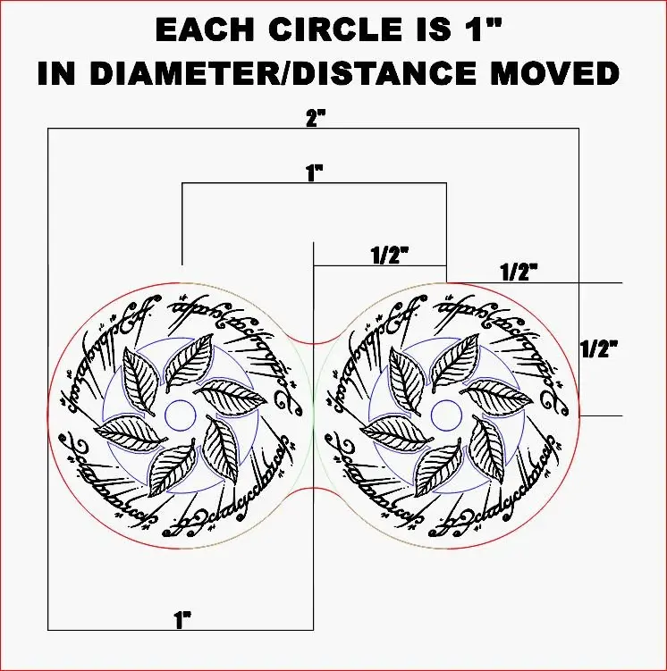 Thumbnail: MESBG Articulating Measuring Set Adjustable, Patent Pending, Gold/Silver