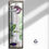 Thumbnail: Pink Mackintosh style stained glass mirror handmade gift Art nouveau 14 x 46 cm