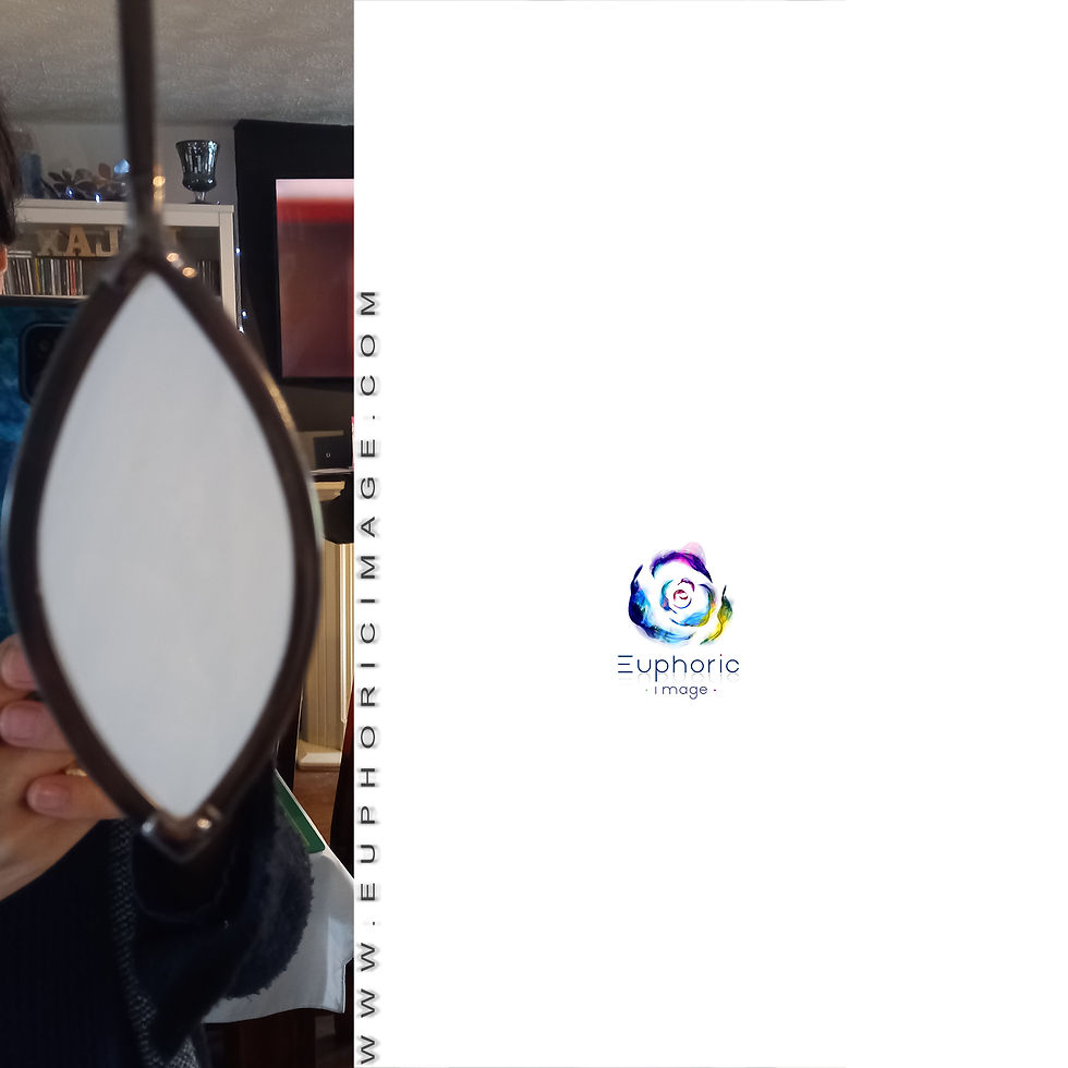 Thumbnail: RectangulaBlack, Red and White Stained Glass Mackintosh Inspired Portrait Mirror