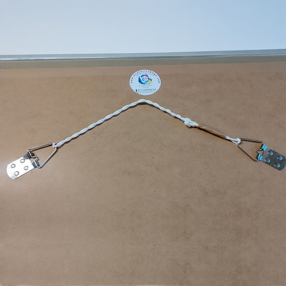 Thumbnail: Heavy-duty hanging system fitted to large bespoke Mackintosh mirror