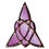 Thumbnail: Duo Lilac Celtic design Stained glass mirrors 35  x 91 cm each
