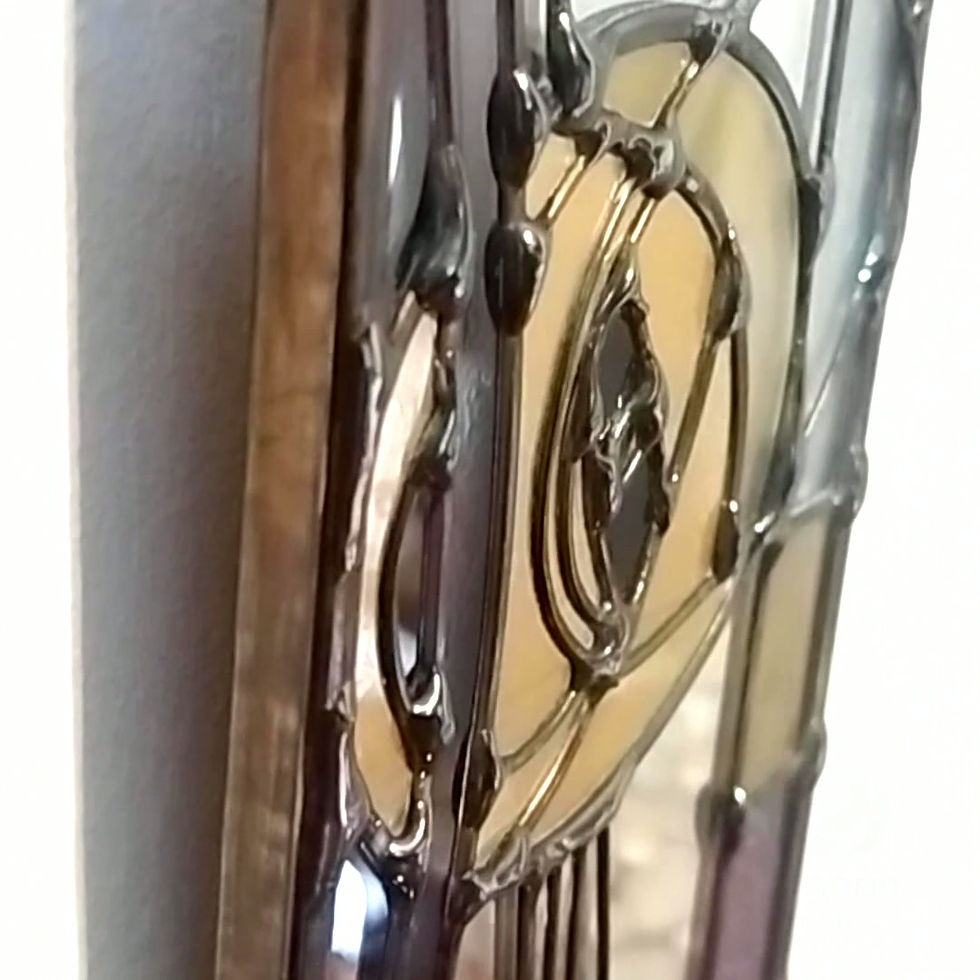 Video of small Mackintosh gold rose mirror