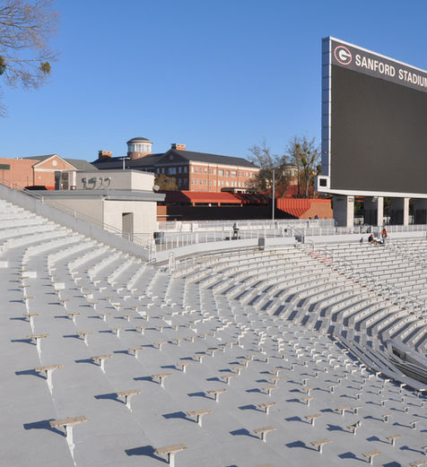 deck coating expansion joints UGA university georgia football bleachers concrete repair Neogard crack repair full depth Dow Dowsil silicone 