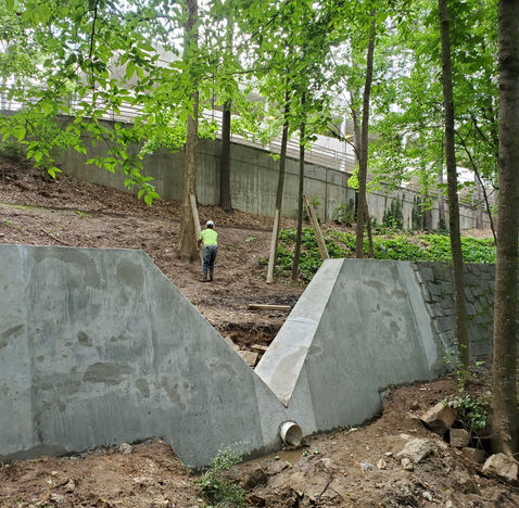 pipe slip lining headwall concrete repair restoration DOT infrastructure RCP manhole