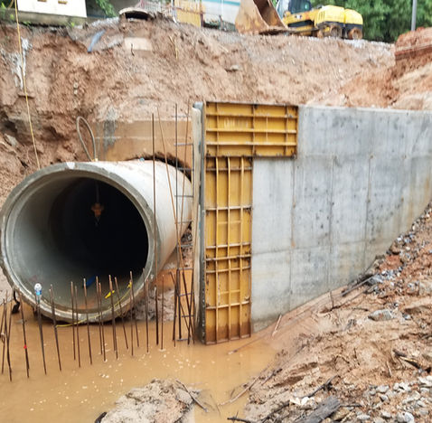 pipe slip lining headwall concrete repair restoration DOT infrastructure RCP manhole