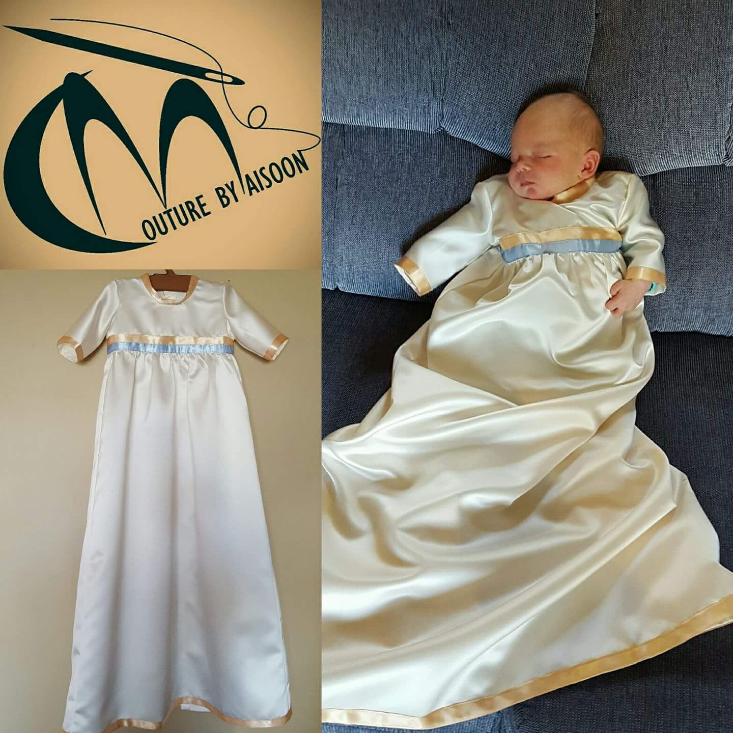 Baptism outfitt from mother weddi