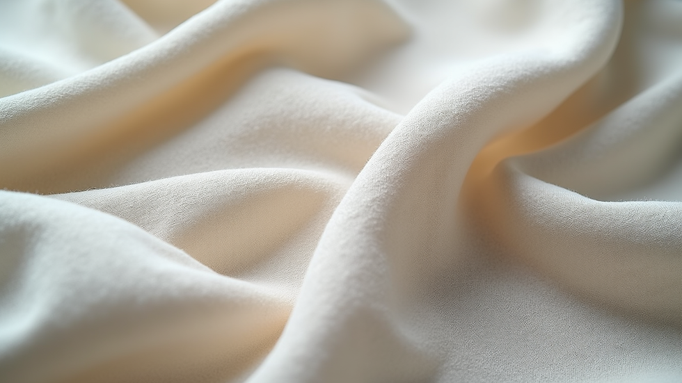 Close-up view of recycled polyester fabric texture