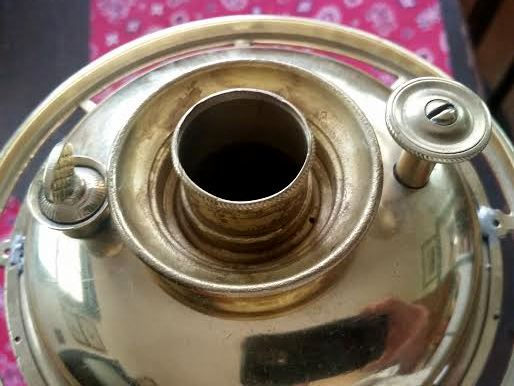 Thumbnail: Circa 1855 Classical kerosene lamp, solarstyle, Cornelius & Baker, NYC, 27"t