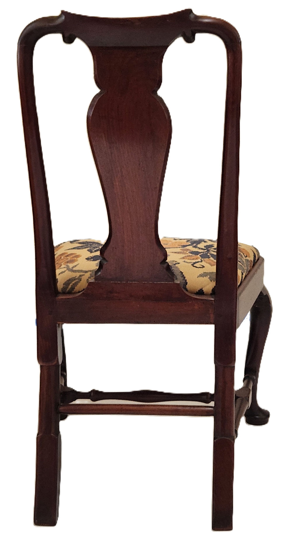 Thumbnail: Queen Anne CHAIR, c1730, Solid Walnut, Cabriole, Pad Ft, England, Slip Seat, 38"