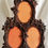 Thumbnail: picture Frame, Rococo Naturalistic, carved grape cluster, miniature, 16"t, 5"x3"