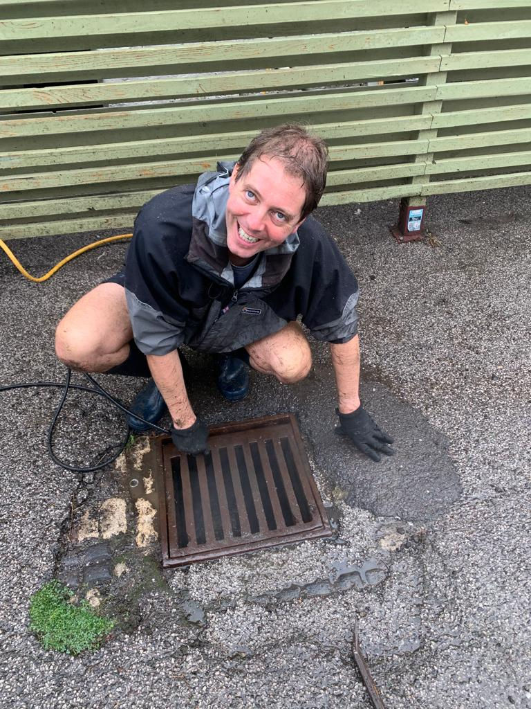 Drains required a strong constitution to clean!