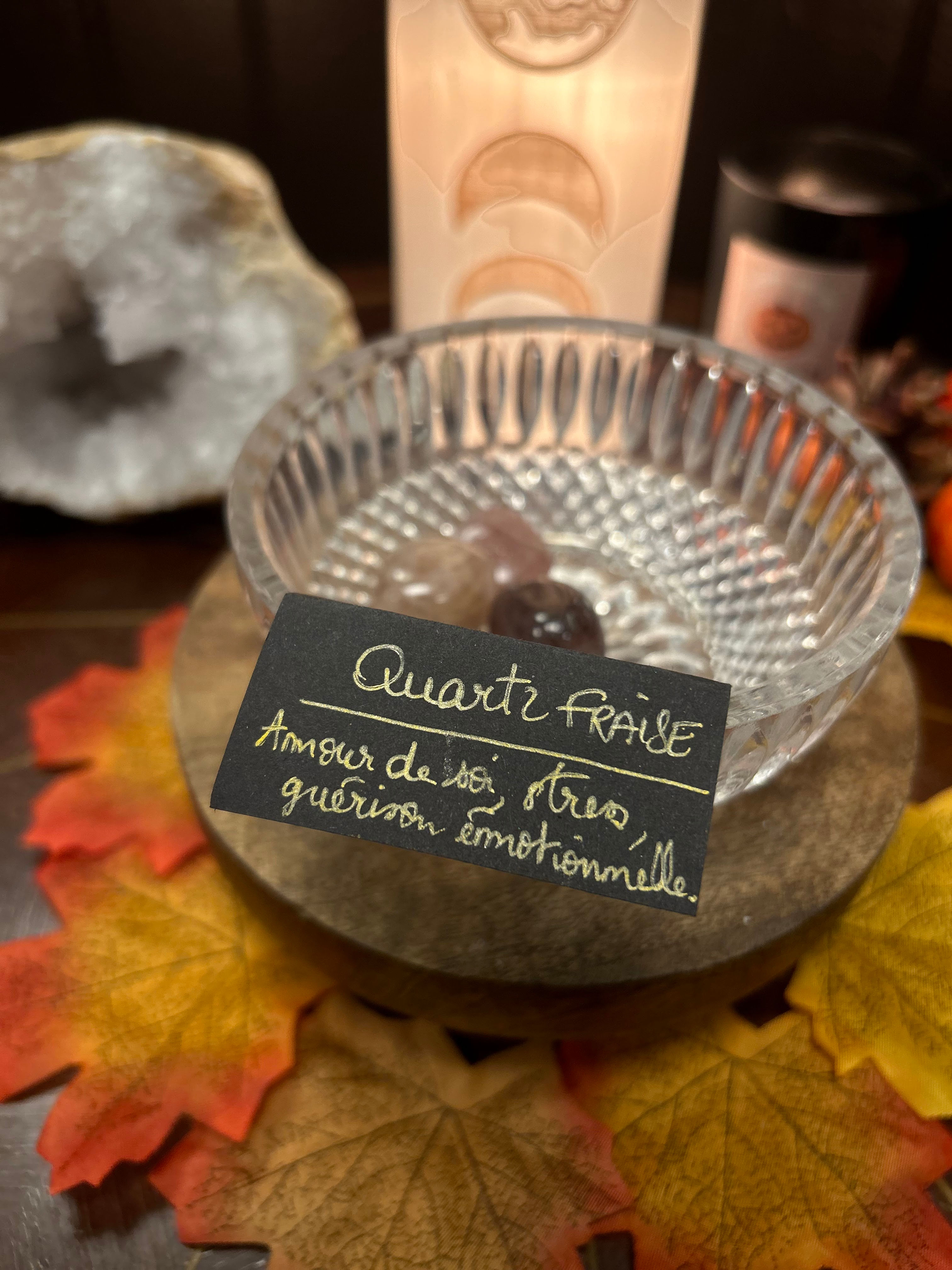 Petite pierre quartz fraise (1)