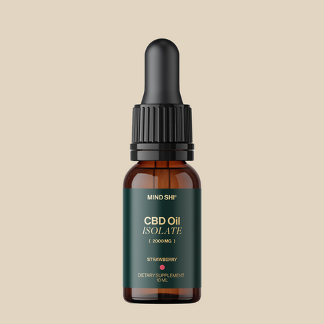 CBD Oil Isolate 20% - 10ml Strawberry