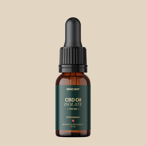 CBD Oil Isolate 10% - 10ml Strawberry