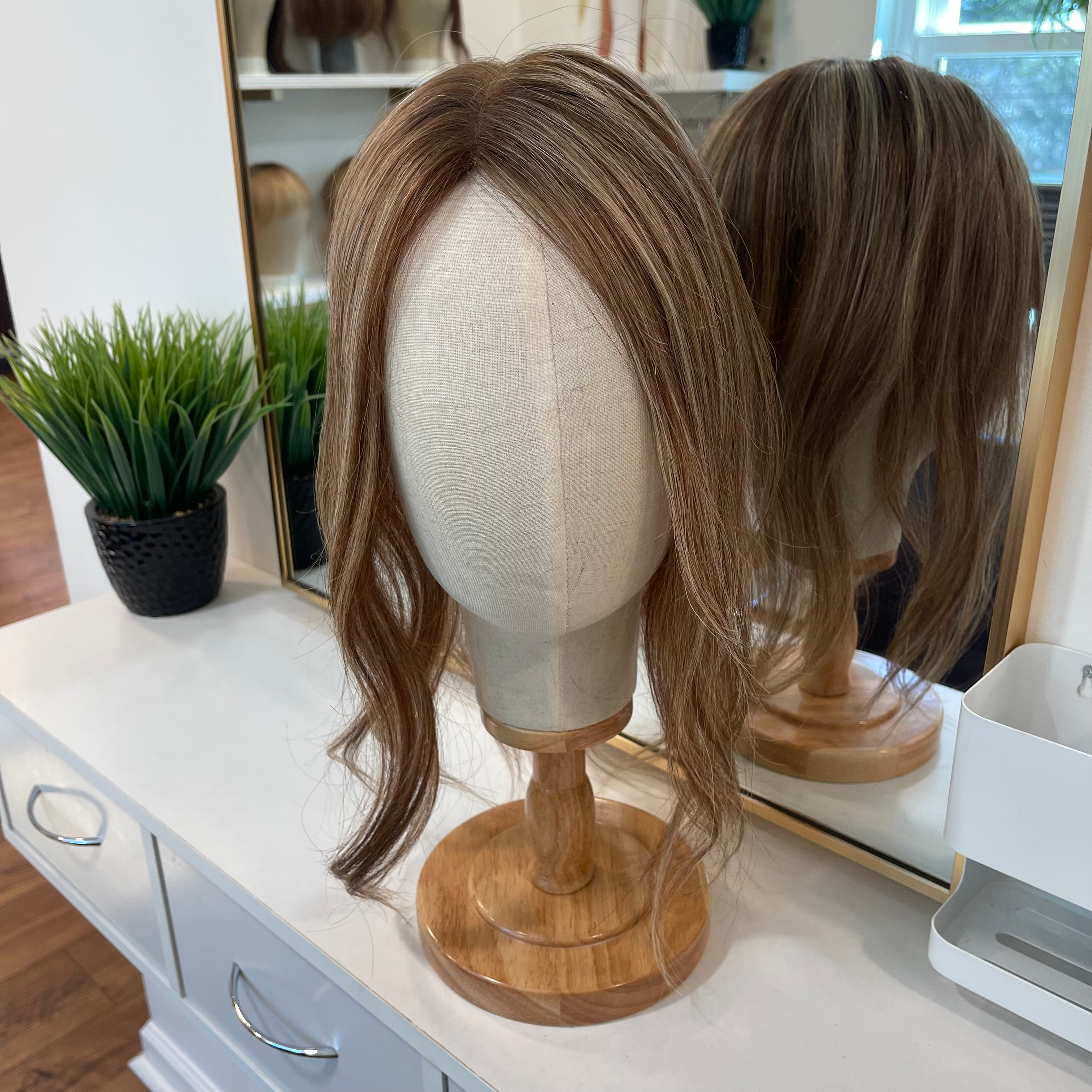 Light Brown Topper w/ Highlights