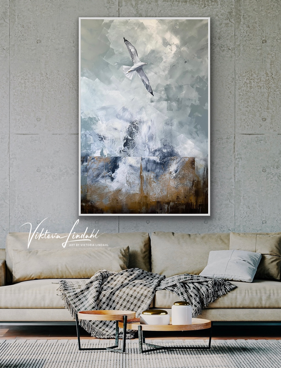 Miniatyrbilde: "Free" 100x150cm - Sold!