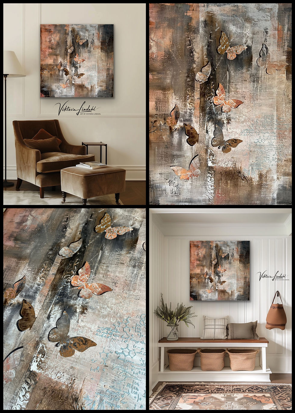 Miniatyrbilde: "Transformation" 70x70cm, Acrylic-Mixed Media on canvas- SOLD!