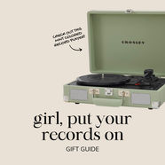 girl put your records on // gift guide
