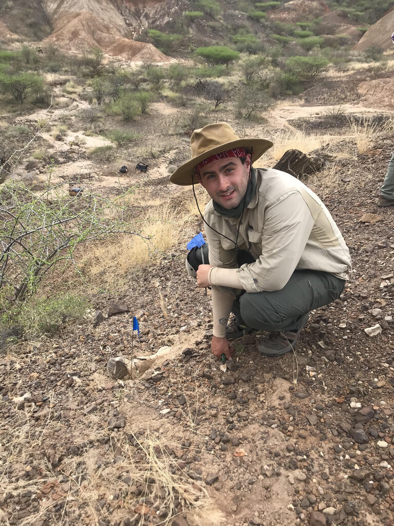 Zacchariah at the Human Origins Field School in the Turkana Basin