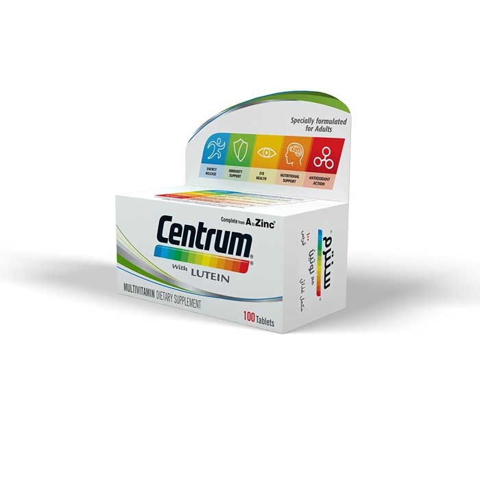 الصورة المصغرة: Centrum With Lutein 100 Tablets