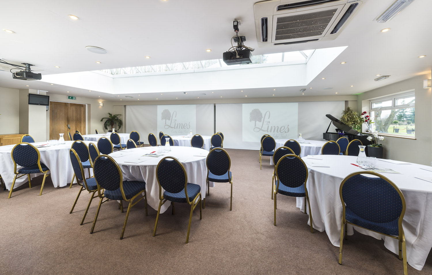 Conference room setup at The Limes