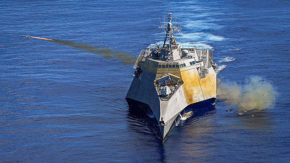 USS Gabrielle Giffords LCS 10 Launches OTH NSM