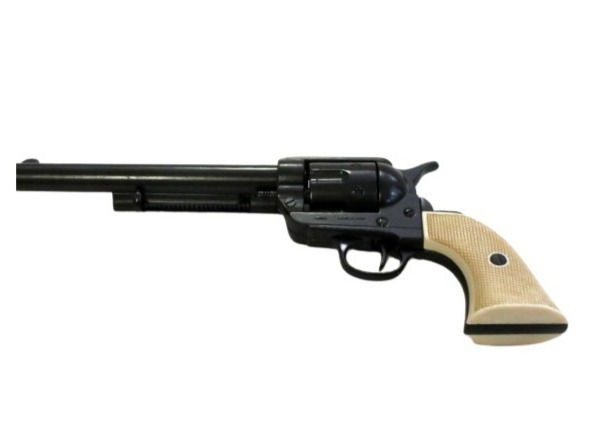 Hình thu nhỏ: Denix 1873 SAA Colt Cavalry 7.5" Non Firing Revolver in Black Finish left side