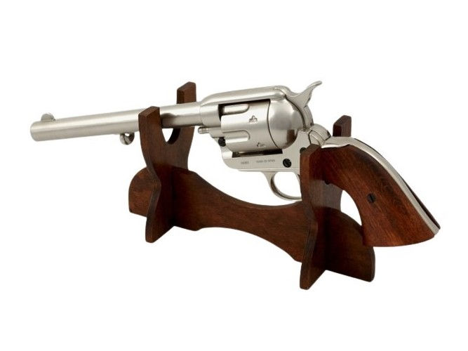 Thumbnail: SAA Colt 1873 Cal. 45 Peacemaker Non-Firing Revolver in Nickel Finish