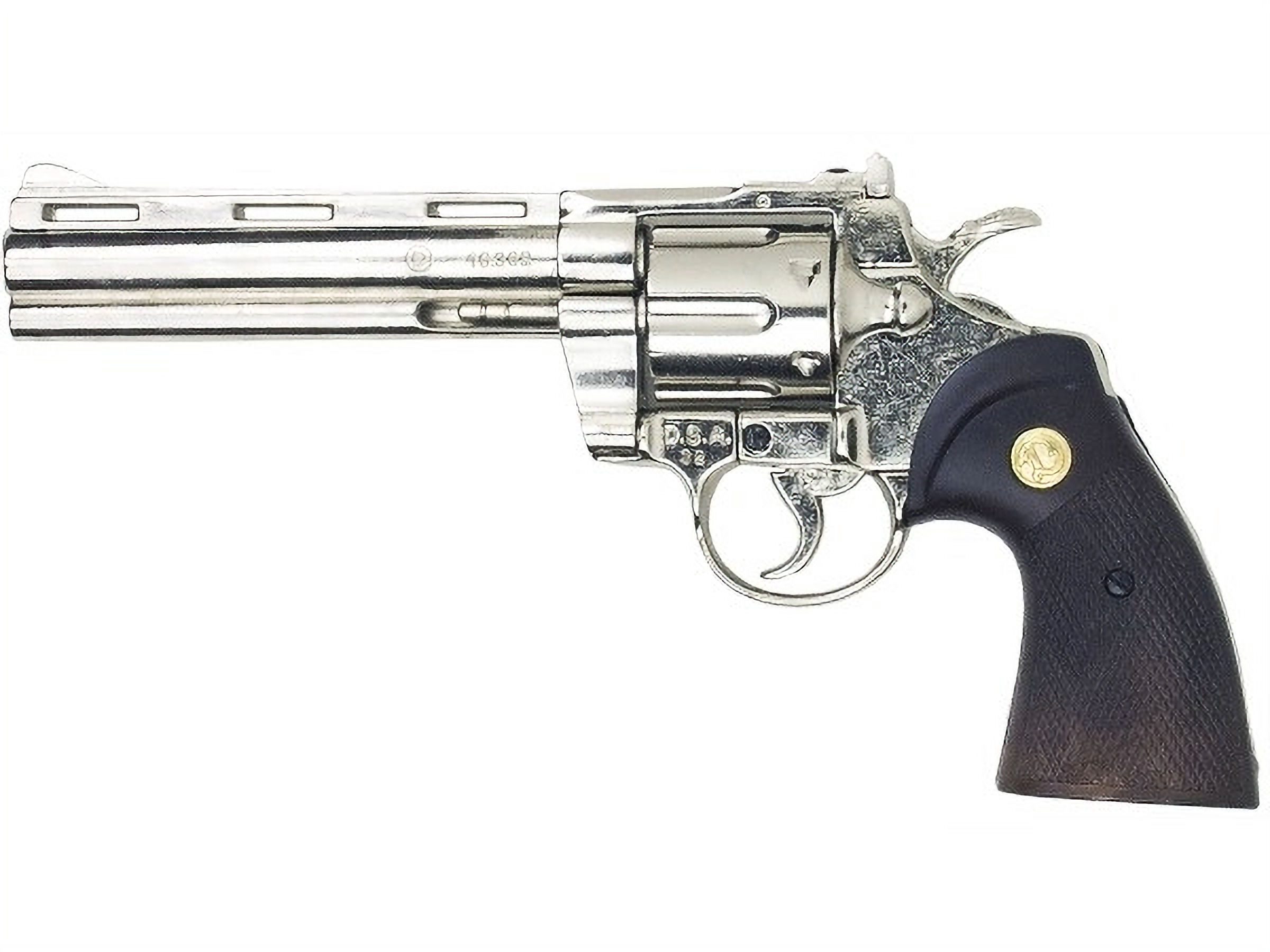 Colt Python 357 Magnum 6 Inch Non-Firing Gun, Nickel