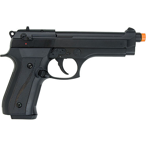 EKOL Jackal Dual 9mm Automatic Front Firing Blank Gun, Black