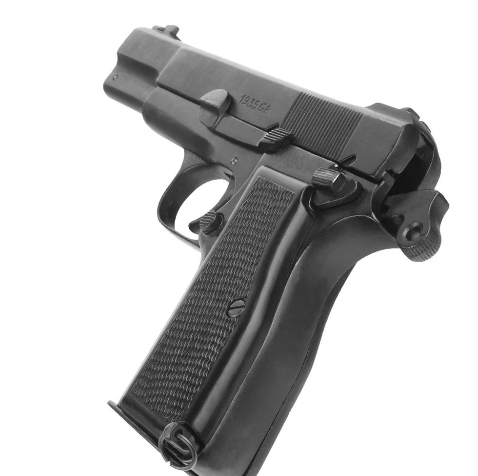 Miniaturebillede: Denix Browning High Power HP Non Firing Replica Prop Gun