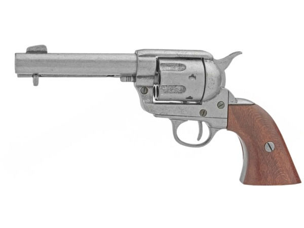 1873 Colt SAA Peacemaker Non-Firing Revolver in AntiqueGrey