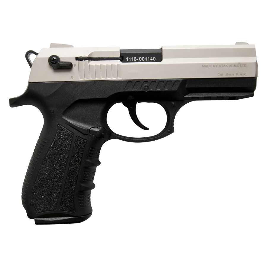 ZORAKI M2918 Semi-Auto Front Firing Blank Gun, Satin