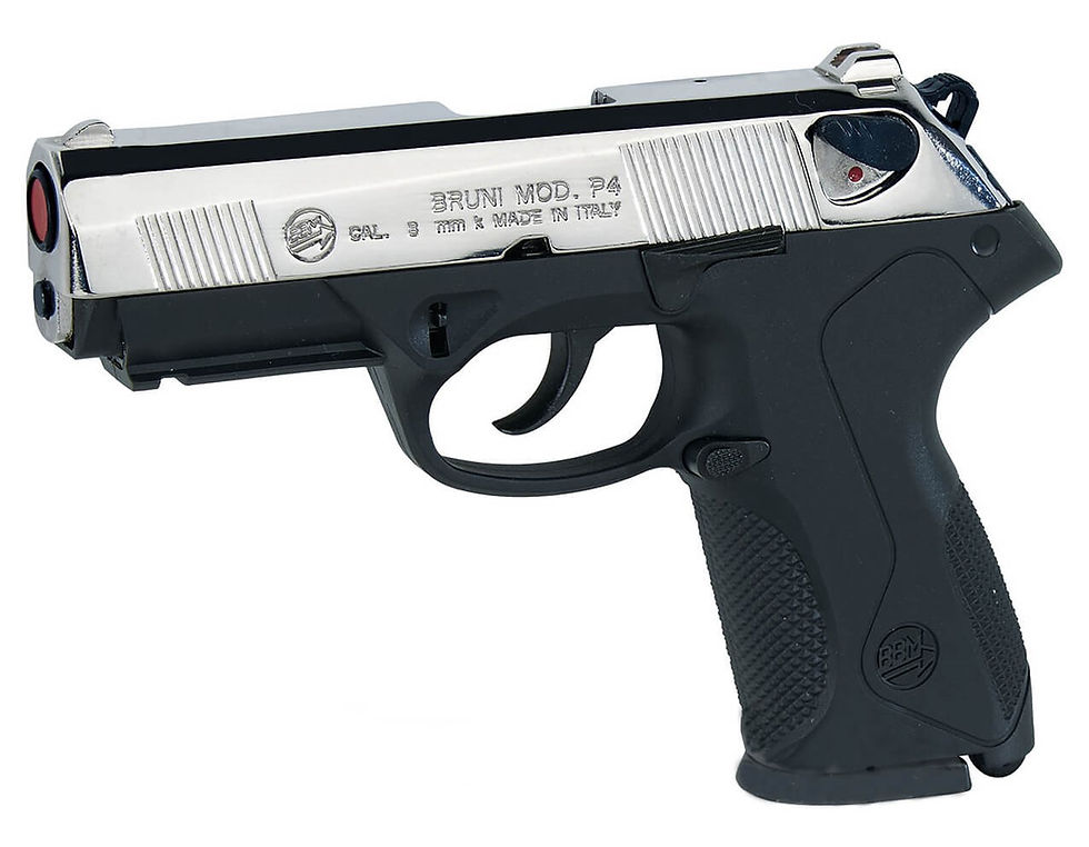 Bruni 8mm P4 Storm Top Firing Blank Gun in Two-Tone Finish