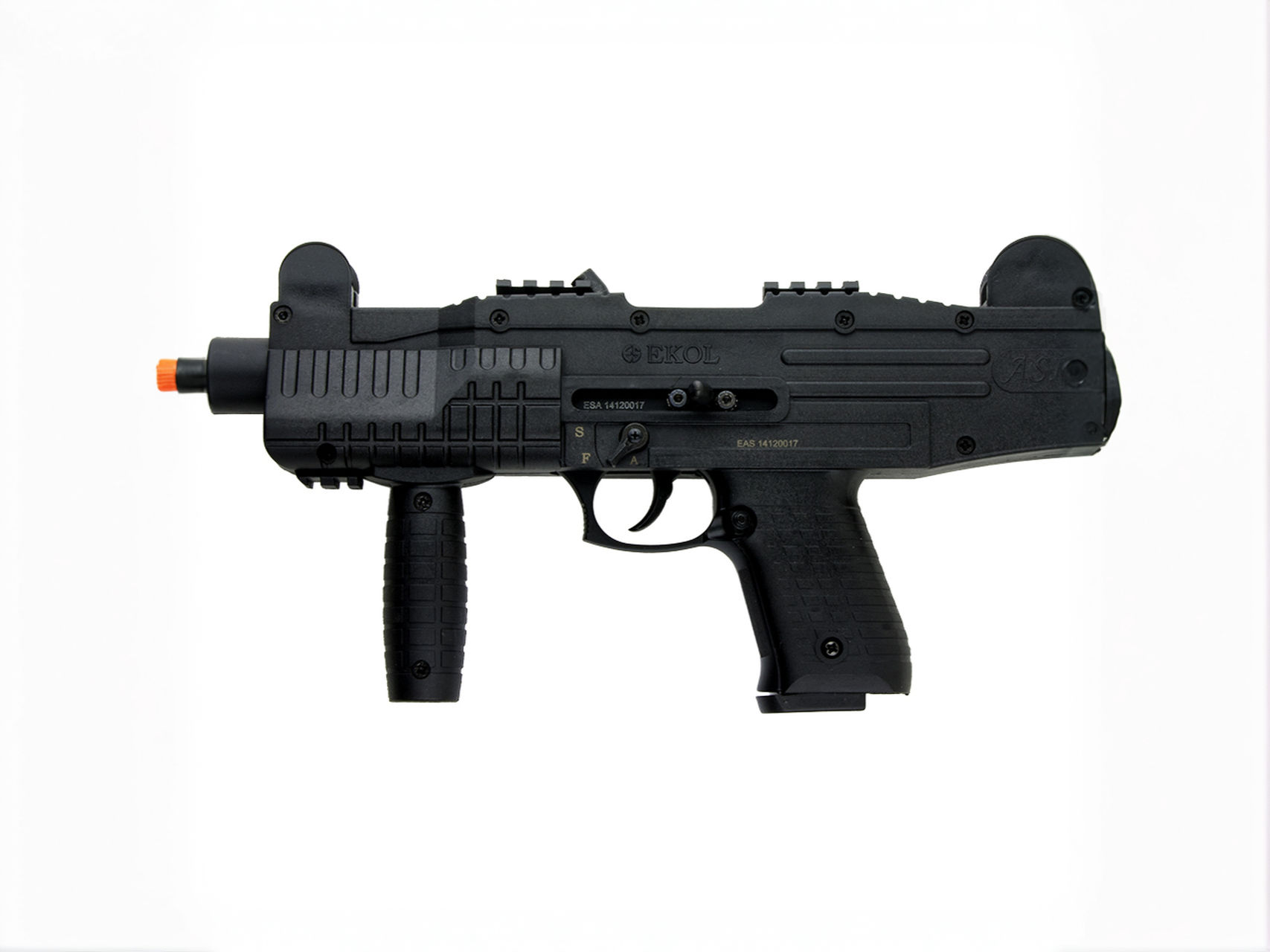 EKOL ASI UZI Automatic Front Firing Blank Machine Gun Pistol
