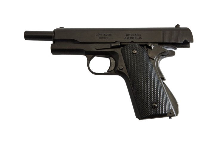 Thumbnail: Denix Colt M1911A1 Non-Firing Field Strippable Prop Gun with slide back