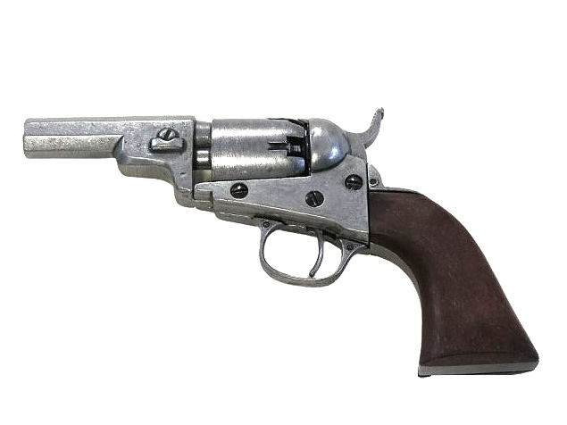 Denix Colt 1849 Dragoon Replica Non-Firing Pocket Revolver left side