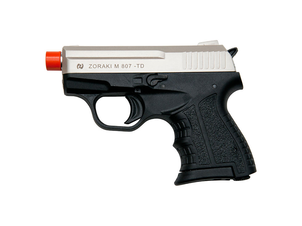 Zoraki M807 8mm Front Firing Blank Gun, Satin
