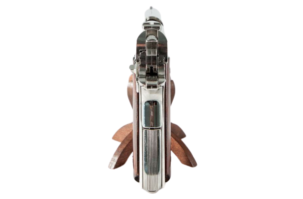 الصورة المصغرة: Denix 1911A1 Field Strippable Non-Firing Gun in Nickel Finish back