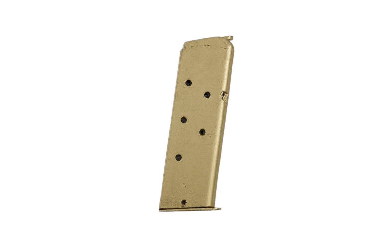 Miniaturebillede: Denix 1911A1 Field Strippable Non-Firing Gun in Gold Finish magazine detail