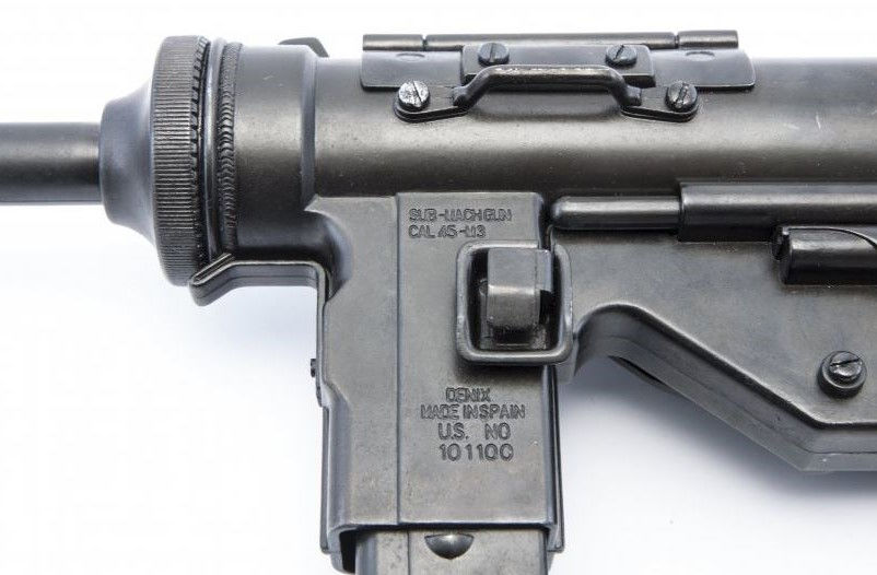 الصورة المصغرة: Denix Non Firing Military M3 "Grease Gun" Sub Machine Prop Gun