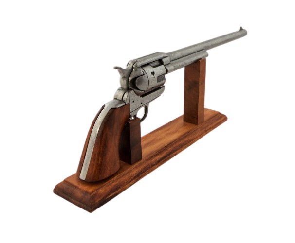 縮圖：Denix 1873 Colt Buntline Special Non Firing Revolver in Antique Grey Finish back view