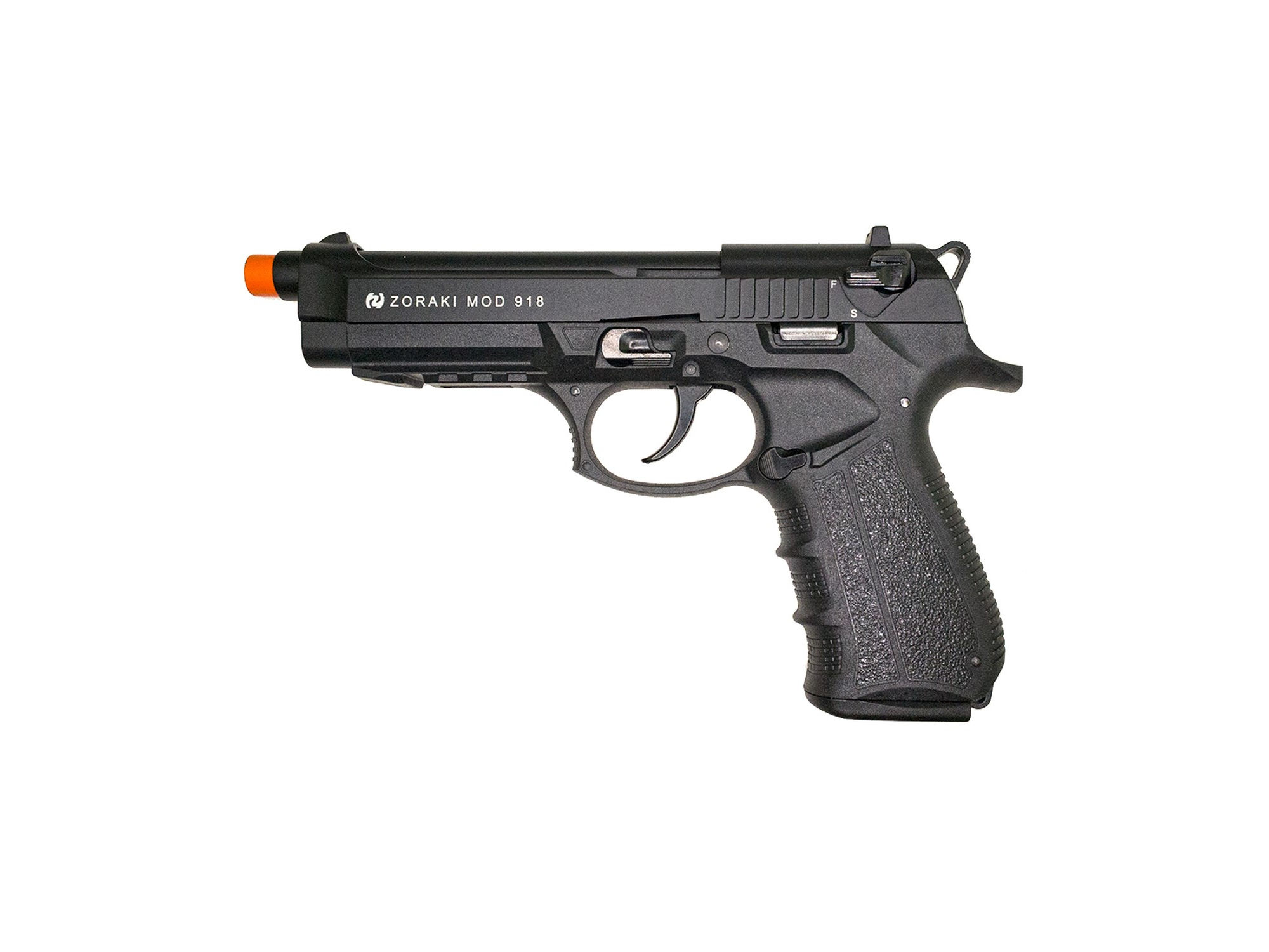 ZORAKI M918 Semi Auto Front Firing Blank Gun, Black