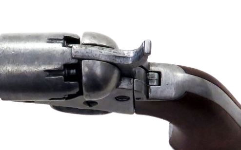 Thumbnail: Denix Colt 1849 Dragoon Replica Non-Firing Pocket Revolver top hammer view